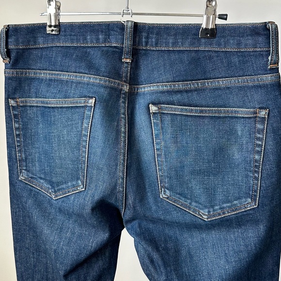 EVERLANE Denim Straight Leg Jeans Regular Rise / Dark Blue Wash- 31 x 32 - Picture 6 of 9